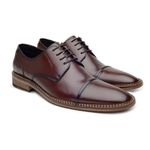 60413TW-Sapato Social Masculino feito a mão em couro Loafer premium 60413 Marrom