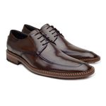 60020TW-Sapato Social Masculino feito a mão em couro Loafer premium 60020 Marrom