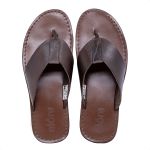R28TCW-Sandalia Masculina couro descanso, elegancia conforto Marrom