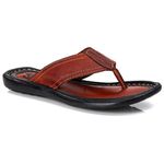 R12TCW-Sandalia Masculina de couro descanso, elegancia e conforto para seus pés Marrom