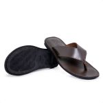 R25TCW-Sandalia Masculina couro descanso, elegancia conforto Preto