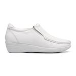 080MGR-Sapato Feminino de couro natural conforto e elegância Branco
