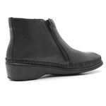 B10MGR-Bota Feminina de couro natural conforto e elegância Preto