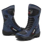 951AT Bota AS-HEIGHT 9cm Performance p/motociclist couro 951 Azul