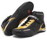 315AT Tenis Performance de couro, p/motociclista, Kart 315A Amarelo