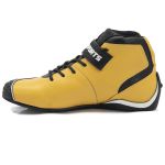 315AT Tenis Performance de couro, p/motociclista, Kart 315A Amarelo