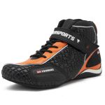 315BAT Tenis Performance de couro, p/motociclista, Kart 315B Laranja
