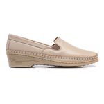 1001MGR-Sapato Feminino couro conforto e elegância Marfim