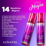 KIT LOWELL LISO MAGICO SHAMPOO+COND+FLUIDO 60ML 2030