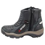 Bota para motociclista Palmilha 9cm couro AS-HEIGHT 950 AT3 Cinza camuf