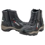 Bota para motociclista Palmilha 9cm couro AS-HEIGHT 950 AT3 Cinza camuf