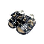 Sandalinha Bebê primeiros passos Forrado14/20 baby 12DPBY Preto