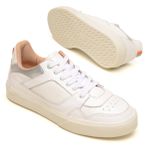Tênis Feminino feito em Couro forrado Luna Branco 2072 Branco