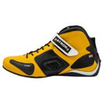 Bota motors de couro Corrida ideal p/automobilismo 314 Amarelo