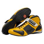 Bota motors de couro Corrida ideal p/automobilismo 314 Amarelo