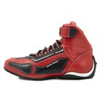Kart, tenis de couro natural cores com reforços borracha 313 Vermelho
