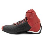 Kart, tenis de couro natural cores com reforços borracha 313 Vermelho