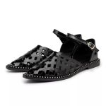 Sapatilha Slingback Rasteira Feminina Bico Fino FP184203 Preto