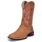 Grazy Horse Bota Country Masculina Couro AE400 whisky Bronze