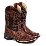 Bota Country Masculina Escamada SALDO ESTOQUE ULT PAR 41-224 Marrom