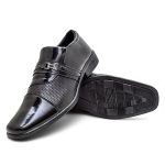 Sapato Social Masculino Estilo, Elegância e Conforto 55839 Preto