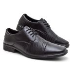 Sapato Social Masculino Estilo, Elegância e Conforto 55801 Preto