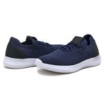 Tenis Masculino Knit ultra leve forrado couro palm gel 545 Azul