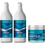 Kit LOWELL Extrato Mirtilo Profissional 3X1 SHAMP-COND-MASC 1002