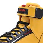 Tenis Motociclista Cano alto Couro forro tex espumado 311at amarelo