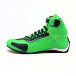 Tenis Motociclista Cano alto Couro forro tex espumado 311BAT Verde preto