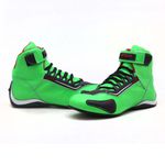 Tenis Motociclista Cano alto Couro forro tex espumado 311BAT Verde preto