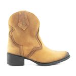 Bota Feminina couro estilizada texana, forrada espumada 9080 k Marrom