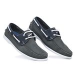 606SCH-Mocassim Masculino SALDO ESTOQUE ULTIMO PAR 41 couro Cinza