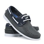 606SCH-Mocassim Masculino SALDO ESTOQUE ULTIMO PAR 41 couro Cinza