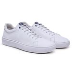 19001LC-Tênis Masculino de Couro - Estilo e Conforto branco