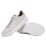27001LCS-Tênis masculino em couro com forro de couro e palmilha de gel para conforto Gelo
