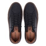 29001LC-Tenis Masculino em couro forrado palmilha gel conforto – LECAS Preto