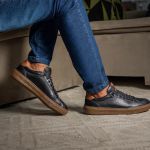 29001LC-Tenis Masculino em couro forrado palmilha gel conforto – LECAS Preto