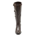 2411ESCR-Bota Montaria em couro ajustavel panturrilha em fivelas, forrada(SALDO DE ESTOQUE) 