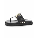 002AFP-Papete Flat Feminina - Design Moderno, sofisticação e conforto preto