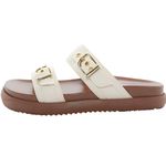 003P10FP-Papete Flatform em Napa forrada Conforto Estilo design atual OffWhite