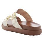 003P10FP-Papete Flatform em Napa forrada Conforto Estilo design atual OffWhite