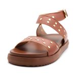 004P10FP-Papete Flatform em Napa forrada Conforto Estilo design atual caramelo