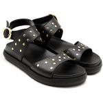 004P10FP-Papete Flatform em Napa forrada Conforto Estilo design atual Preto
