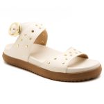 004P10FP-Papete Flatform em Napa forrada Conforto Estilo design atual offwhite