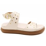004P10FP-Papete Flatform em Napa forrada Conforto Estilo design atual offwhite