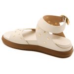 004P10FP-Papete Flatform em Napa forrada Conforto Estilo design atual offwhite