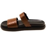006P10FP-Papete Flatform em Napa estampa croco forrada Conforto Estilo design atual