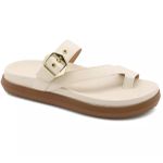 007FP-Sandalia Papete Flatform Floter Conforto e Estilo - off white