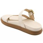 007FP-Sandalia Papete Flatform Floter Conforto e Estilo - off white